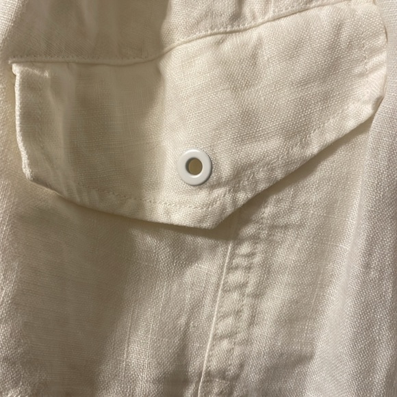 EUC white linen CABI jacket - Picture 4 of 4